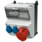 Комбінований модуль AMAXX 260x225 мм з роз'ємами 1xCEE32А5п 2xSchuko 1xMCB32А3п/D 2xMCB16А1п/C IP44 | MENNEKES, MENNEKES (артикул 920012)