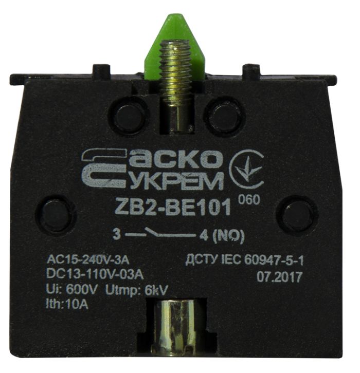 ZB2-BE101 NO Контакт до кнопок ХB2