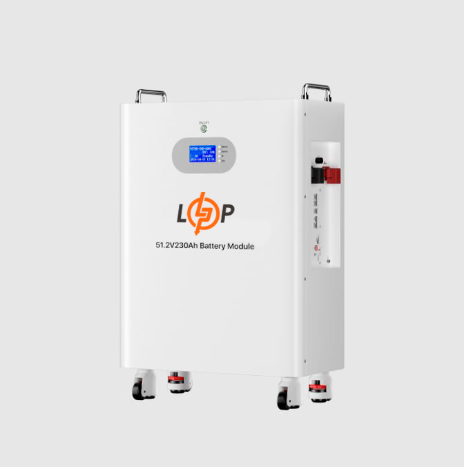 Акумулятор LP LiFePO4 51,2V - 230 Ah (11776Wh) (Smart BMS 200A) с LCD AB RS485/CAN