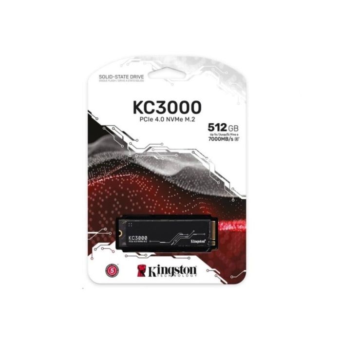 Накопичувач SSD M.2 Kingston KC3000 512GB NVMe 2280 PCIe 4.0 x4 3D NAND TLC (SKC3000S/512G)