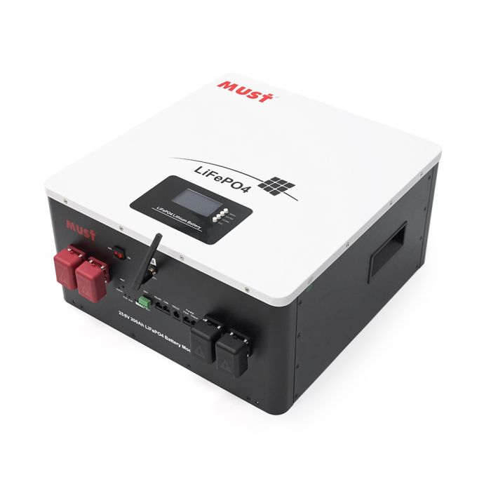 Акумуляторна батарея Must LiFePO4 LP16-24200 25.6V 200Ah, 5,12kWh, BMS100A@8S, CAN2.0/RS232/RS485, 6000 cycles, 486x442x250,44kg