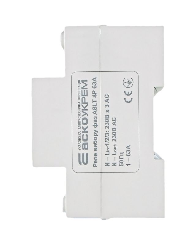 Реле вибору фаз ASLT 4P 63A 
