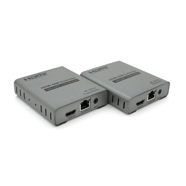 Одноканальний активний подовжувач HDMI сигналу кабелем UTP. Дальність передачі: до 120 метрів, cat5e/cat6e підтримка 4K60HZ