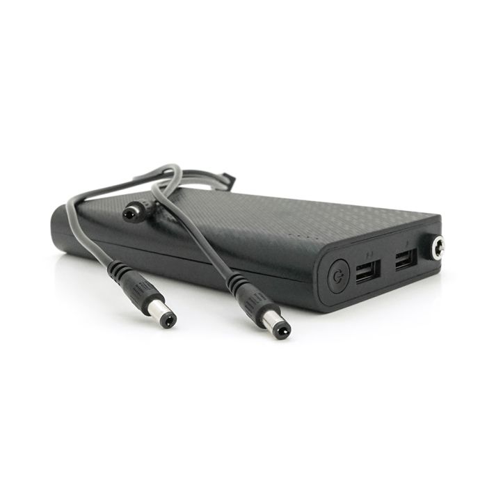 ДБЖ UPS-24W DC1024P для роутерів, Output: USB 5V/2A, DC9V,2.7A/12V,2A, 14000mAh(7*2000mAh), 155х75х23мм, 460грам, Black, BOX