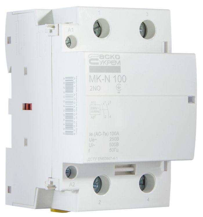 Модульний контактор MK-N 2P 100A 2NO 220V