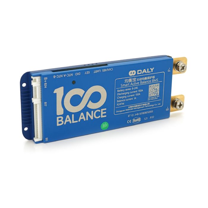 Universal BMS smart плата DaLy LiFePO4 8-24S 150A  с Bluetooth + CAN + активный баллансир 1A