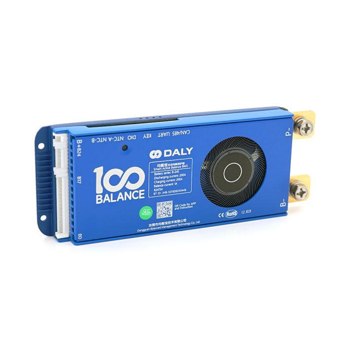 Universal BMS smart плата DaLy LiFePO4 8-24S 200A  с Bluetooth + CAN + активный баллансир 1A