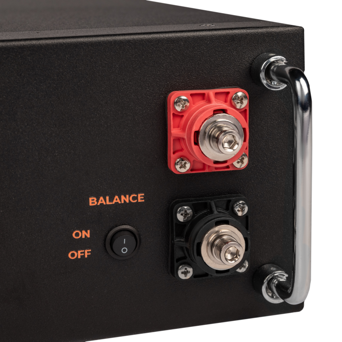 Акумулятор LP LiFePO4 51,2V - 100 Ah (5120Wh) (BMS SP 100A/50А) RM RS485/CAN LCD BL