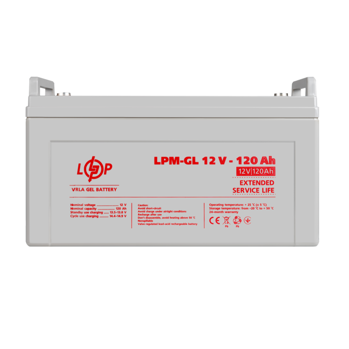 Акумулятор гелевий LPM-GL 12V - 120 Ah