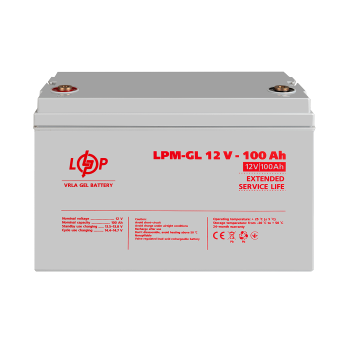 Акумулятор гелевий LPM-GL 12V - 100 Ah