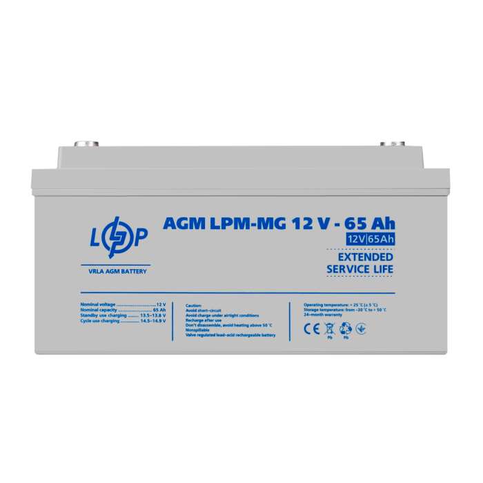 Акумулятор мультигелевий LPM-MG 12V - 65 Ah