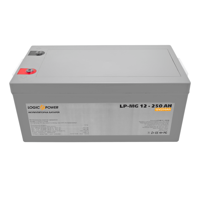 Акумулятор мультигелевий LP-MG 12V - 250 Ah Silver