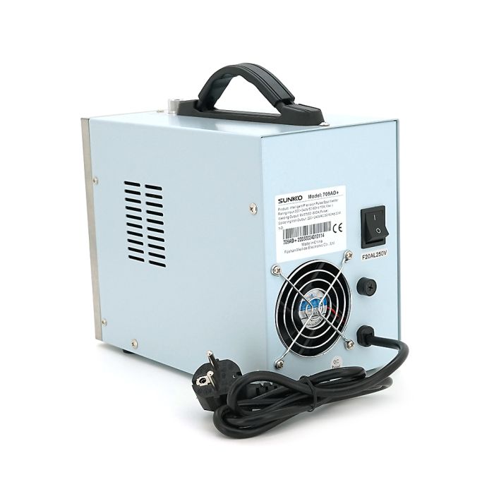 Апарат точкового зварювання конденсаторний SUNKKO S709AD+, Ni-Cd, Ni-MH, Li-Ion, стрічка 0,3 мм, 16 мм2, струм 500А, 220V, 1.6kW