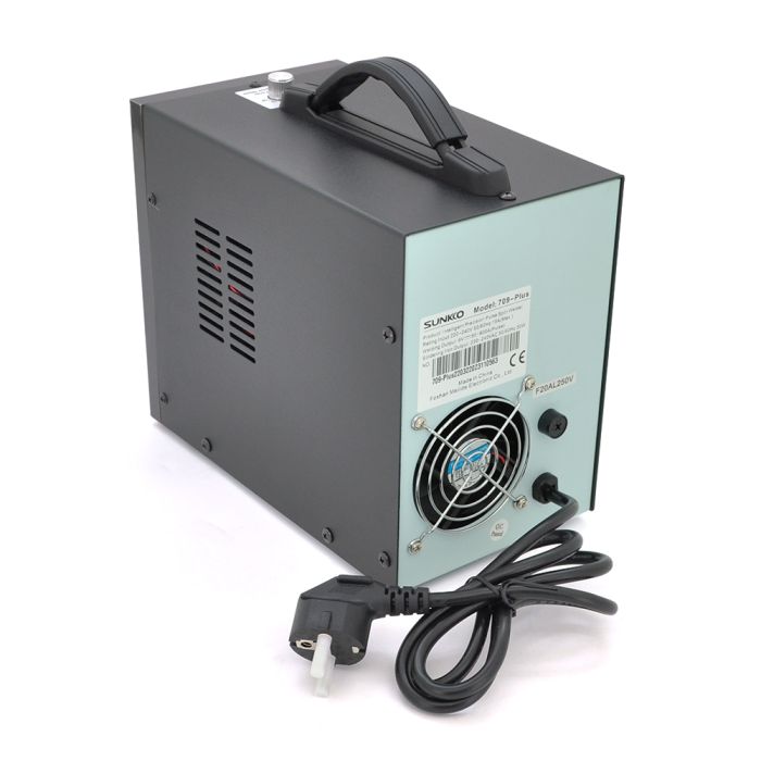 Апарат точкового зварювання конденсаторний SUNKKO S709 PLUS, Ni-Cd, Ni-MH, Li-Ion, стрічка 0,5-0,35 мм, струм 80-800А, 220V, 16 мм2, U=20V, 4.3kW