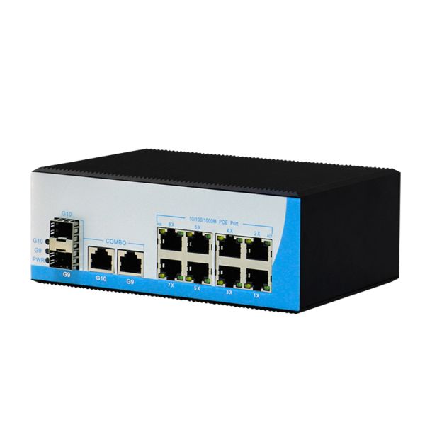 POE комутатор HongRui HR400-822GTS 12-ти портовий
