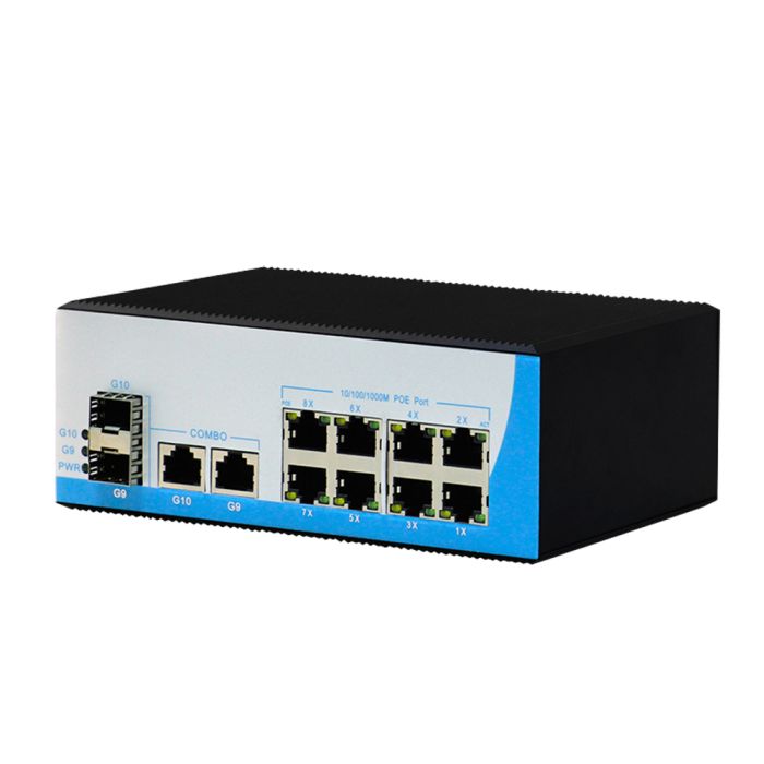 POE комутатор HongRui HR400-822GTS 12-ти портовий