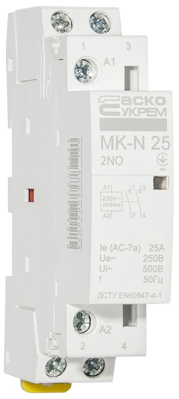 Модульний контактор MK-N 2P 25A 2NO 220V