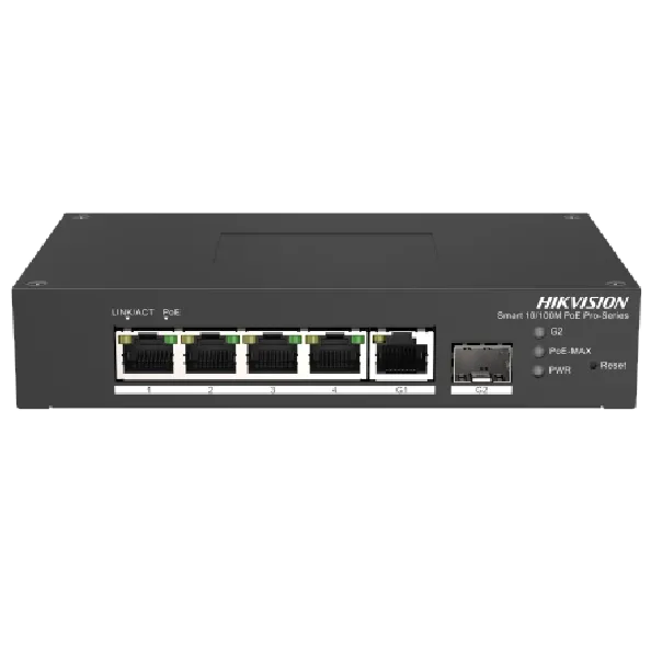 Hikvision DS-3T1306P-SI/HS PoE Комутатор 6 портів керований