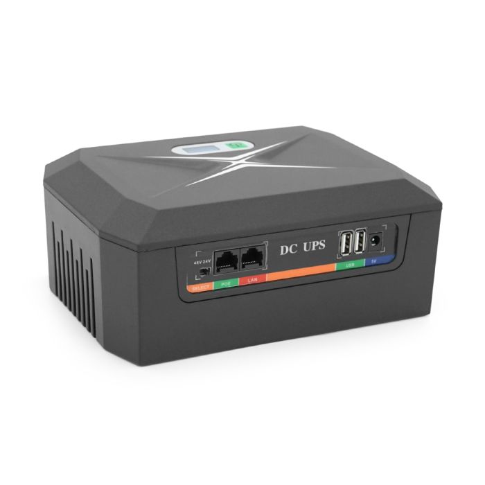 ДБЖ UPS-100W/32 DCP-100W-48 для роутерів/комутаторів/PON, 9/12V*3, 48000мAh(8*6000MAh), Black, BOX