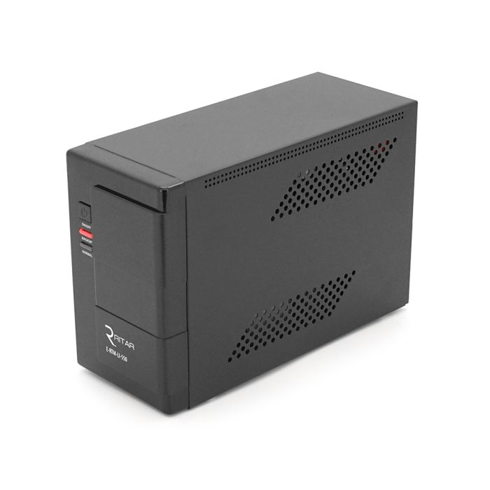 ДБЖ Ritar E-RTM-LI-550 (330W), LED, AVR, 3st, 2xSCHUKO socket, АКБ LiFePO4x12V92Wh, metal Case (210*85*140)  1,9кг (300*278*440)