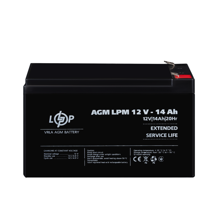 Акумулятор AGM LPM 12V - 14 Ah
