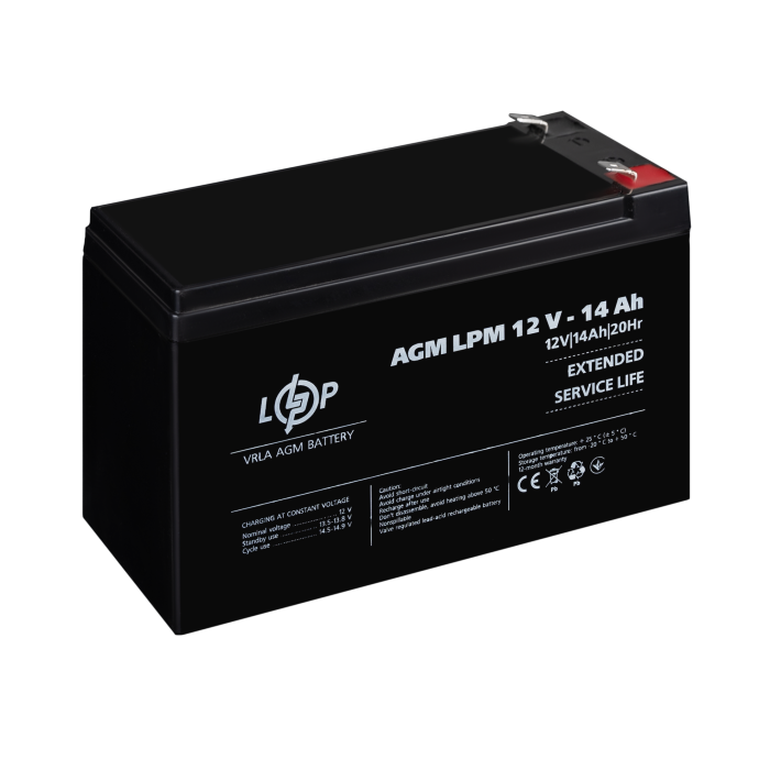 Акумулятор AGM LPM 12V - 14 Ah