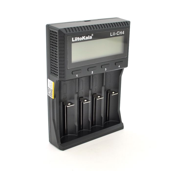 ЗУ універсальне Liitokala Lii-CH4, 4 канали, LCD дисплей, підтримує Li-ion, Ni-MH та Ni-Cd AA (R6), ААA (R03), AAAA, С (R14)