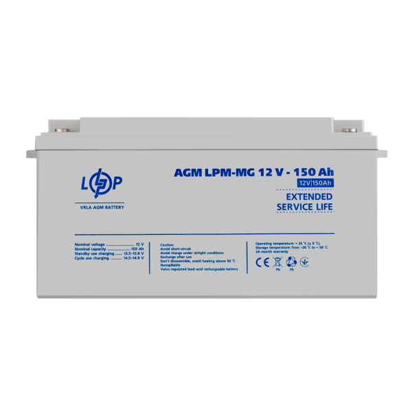 Акумулятор мультигелевий LPM-MG 12V - 150 Ah