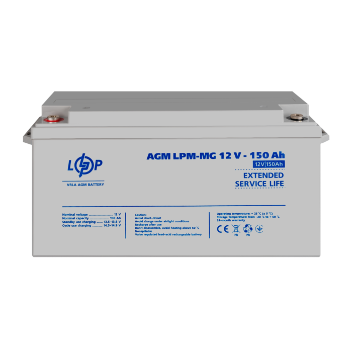 Акумулятор мультигелевий LPM-MG 12V - 150 Ah