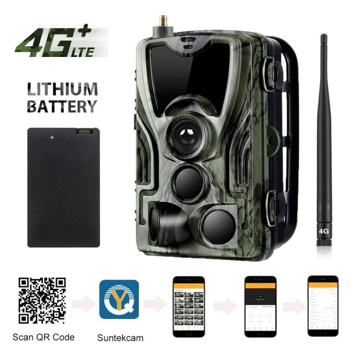 4G фотопастка Suntek HC-801Pro Li (5000mAh, 30Mp, Хмара, Онлайн відео)