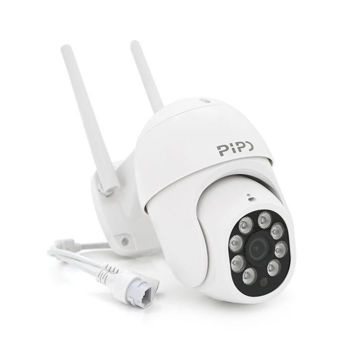 8 Мп Wi-Fi відеокамера вулична SD/картка PiPo PP-IPC27D8MP20 PTZ 2.8mm ICSee