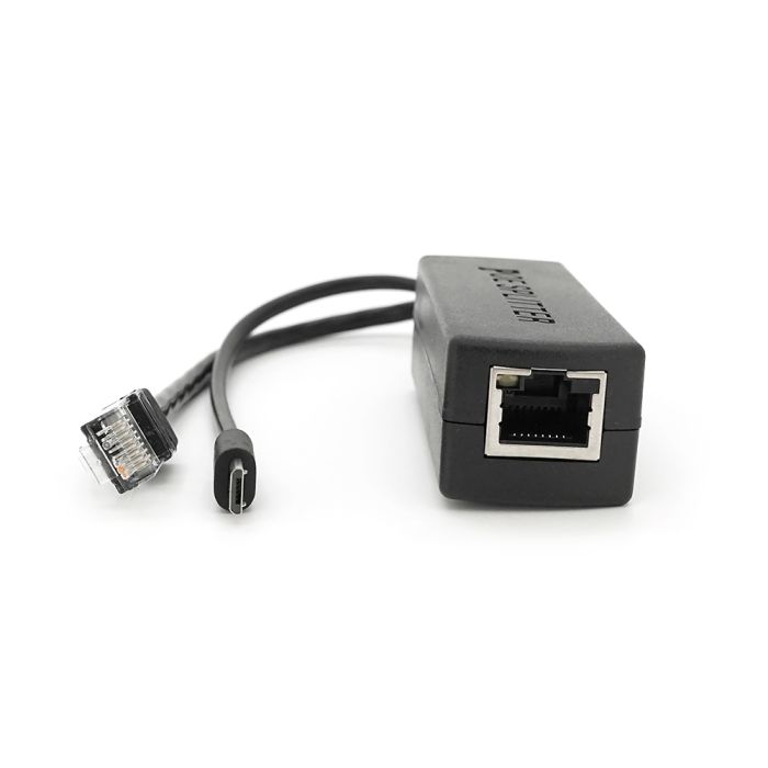 POE спліттер AOT-0524 48V-5V, RJ45, Mini-USB (10/100Мбіт, Вхід-48V/Вихід 5V 2.4А)