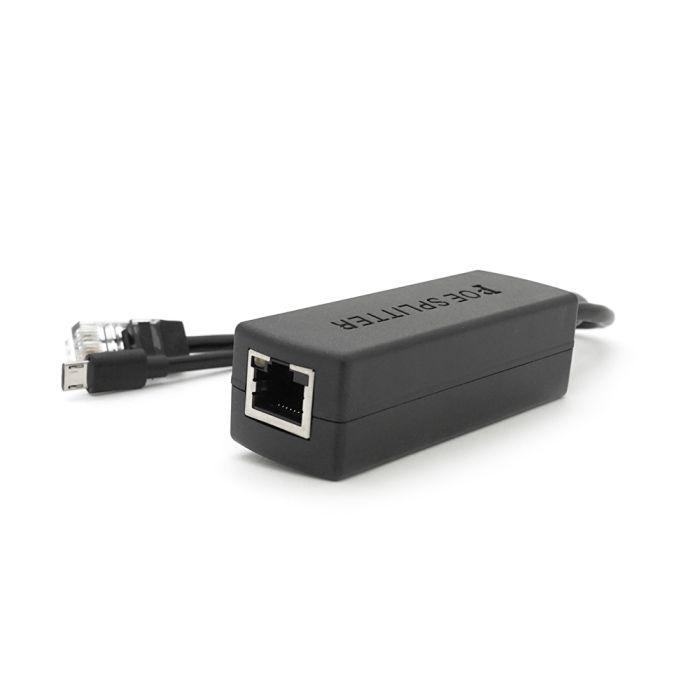 POE спліттер AOT-0524 48V-5V, RJ45, Mini-USB (10/100Мбіт, Вхід-48V/Вихід 5V 2.4А)