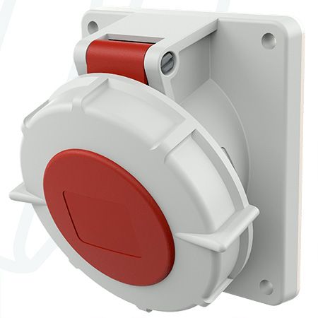 Розетка панельна 16A 4п 6г 400В, IP67 (нахил 20°), MENNEKES (артикул 1479)