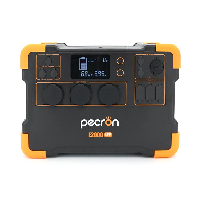 Зарядна станція Pecron E2000LFP. Місткість 1920Wt/h, Потужність 2000W. Out: 3хAC220, 1×USB-C (100W), 1×USB-C (18W), 4×USB-A (3×10W, 1×18W). 409x256x297 мм.28кг