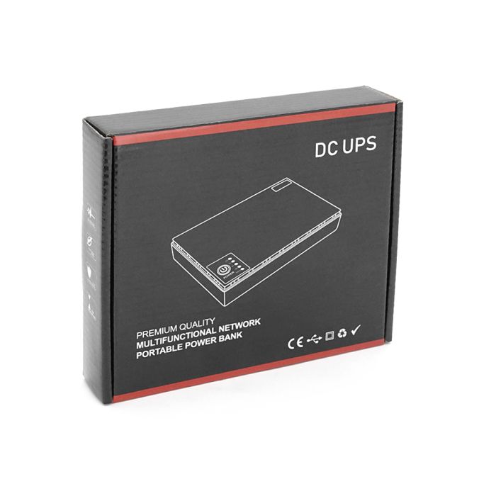 ДБЖ для роутерів/комутаторів DC1018P, 18W, Output: USB-5V, DC-5V/9V/12V, POE-15/24V, 1/2A, Li-ion 10400mAh, 160х105х32мм, 385 грам, 385 грам,