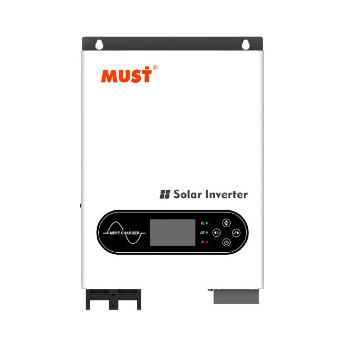 Гібридний інвертор MUST PV18-6048ECO. 6000W, 48V, струм заряду 100A, 170-280V, MPPT (100А, 60-360 Vdc), 318×454×122.5 мм. 9 кг.
