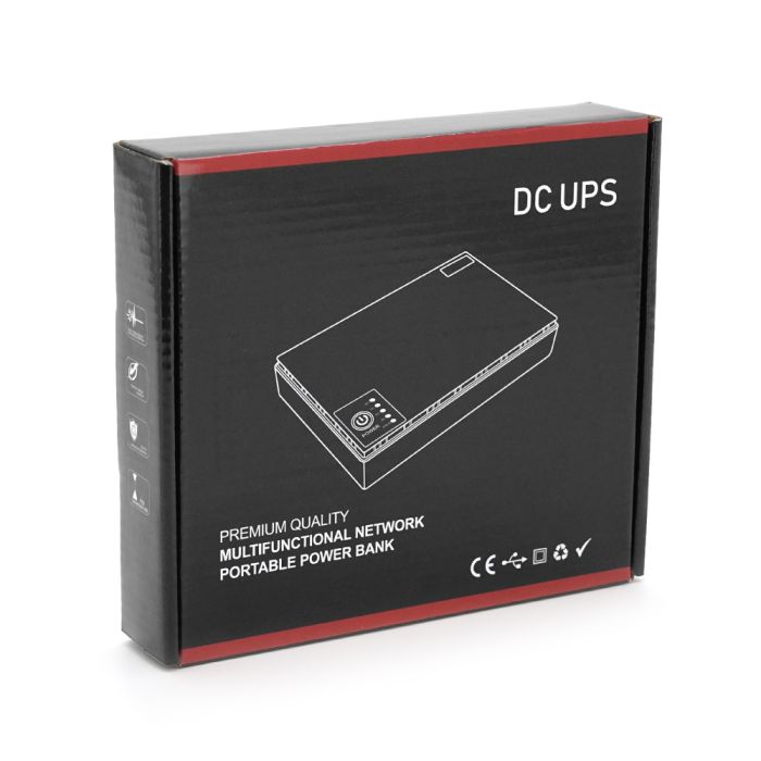 ДБЖ UPS-18W DC1018P YT44905 для роутерів/комутаторів/PON/POE-430, 5//9/12V, 1A, 10400MAh(4*2600MAh), Black, BOX
