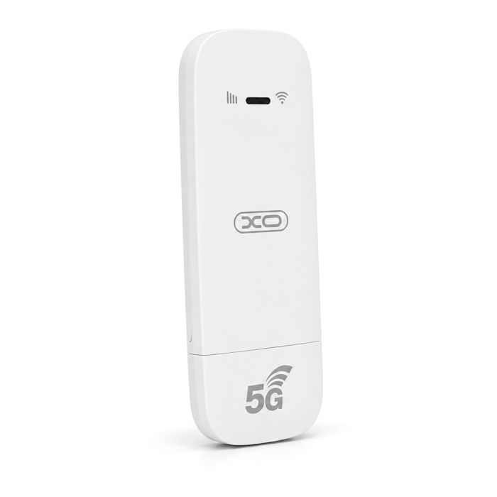 4G XO TX03 Портативний мобільний WiFi-маршрутизатор USB, 802.11 b/g/n, 5G LTE/3G, до 150 Мбіт/с, до 8–10 пристроїв, Білий