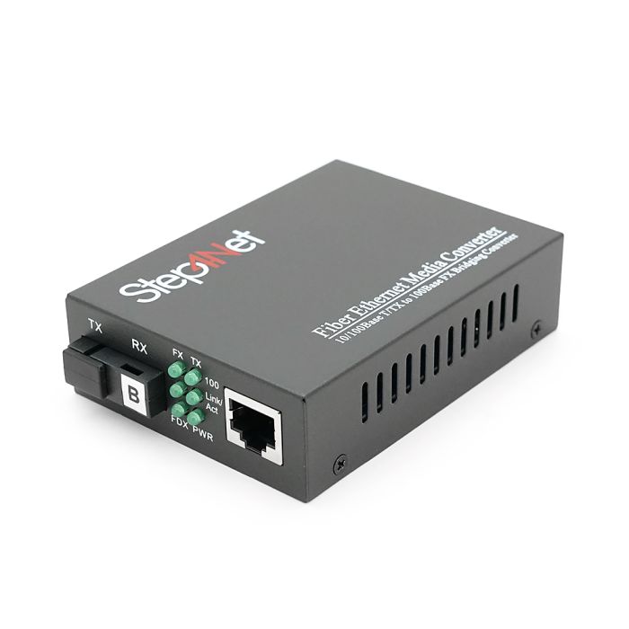 Медіаконвертер Step4Net MC-R-0,1-1SM-1550nm-20-LFP, 1550 WDM одноволоконний Full/Half duplex, SC 20km (0+70°C), + блок живлення 5V 1A Q50