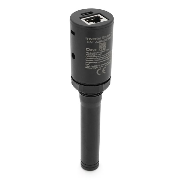 Модуль зв'язку Deye SUN-SMART-TX01: протокол LoRa до 200 м, 863-870 МГц, DC 5 Ст. Функції: зв'язок з інвертором, IP65. 138 31 31 мм.