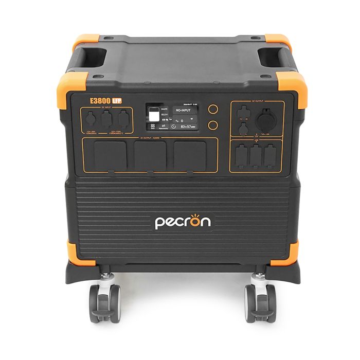 Power station Pecron E3800LFP APP Control, 4200W/3840Wh LiFePO4, MPPT 3000W max, DC12V-5A, XT60-12V-30A, 4хAC 220, 4xUSB-18W, 2хUSB-C(100W), Fast charge 90min, 445х307х373mm, 39.6kg