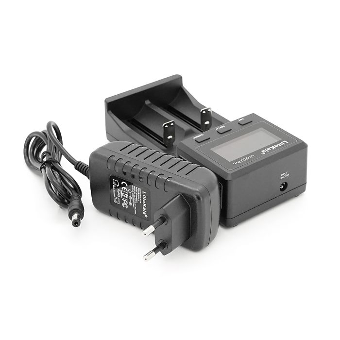 ЗУ універсальне Liitokala PD2 Pro, 2 канали, LCD дисплей, підтримує Li-ion, Ni-Mh/Li-ion/HV/LiFePo4, 220V/12V, Box