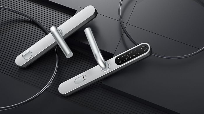 Розумний дверний біометричний замок SEVEN LOCK SL-7761BF silver (без врізної частини)