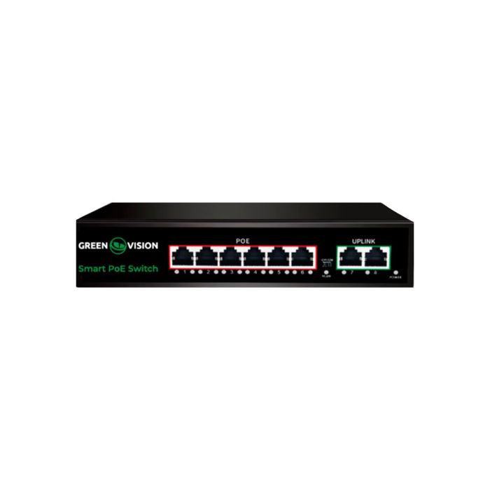 Комутатор мережевий POE GV-020-D-6G+2PG