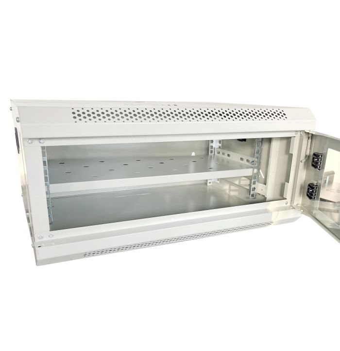 Шафа настінна серверна GEAR 4U 600x600х240 мм Сірий із полицею (GWMSN-4U-600-600G)