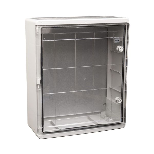 Корпус пластиковий ударостійкий (щит) 500x600x220мм з проз. дв. IP65