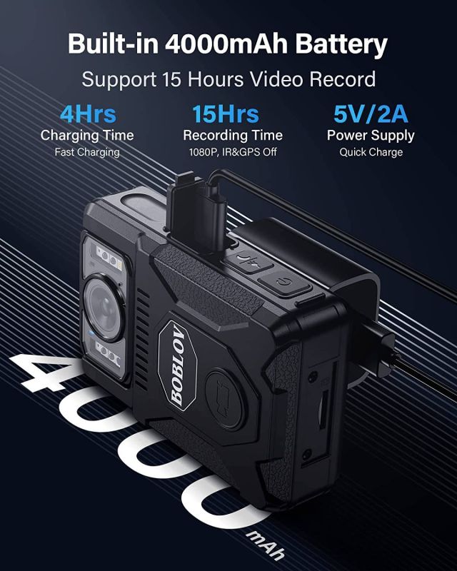 Боді камера BOBLOV M7, GPS, 128GB (1205)