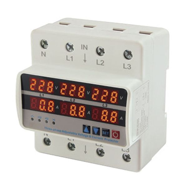Реле напруги та струму модульне трифазне RD35VA-3 63А TAKEL