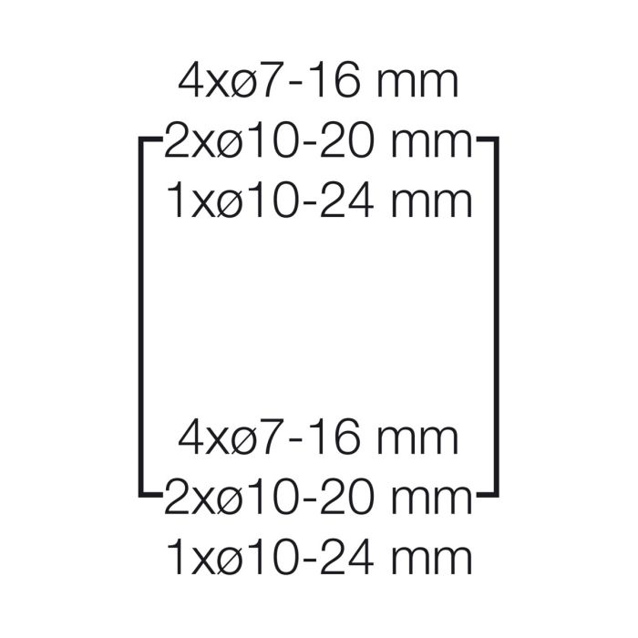 Розподільний щит KV 1509 з клемниками, 1х9 модулів, IP54 | HENSEL
